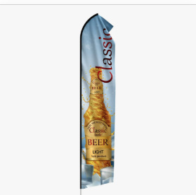 Real product photo of econo feather flag