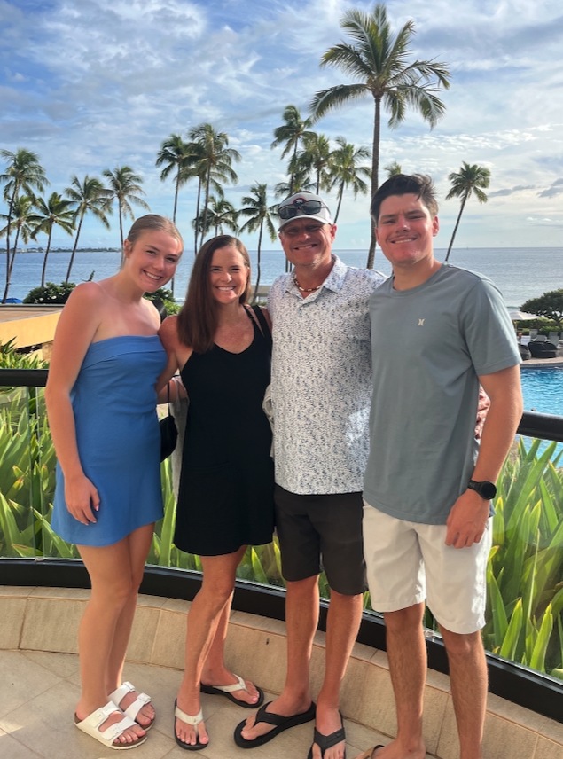 Sean and Lisa Wilhite with their children, Brooke and Cade